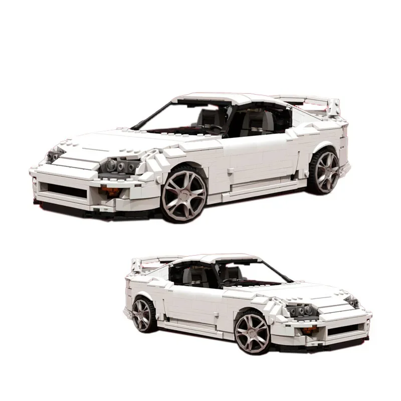 MOC-31841 Iconic White Supercar Assembly Stitching Building Blocks Model 1744Parts Building Blocks Kids Birthday Custom Toy Gift