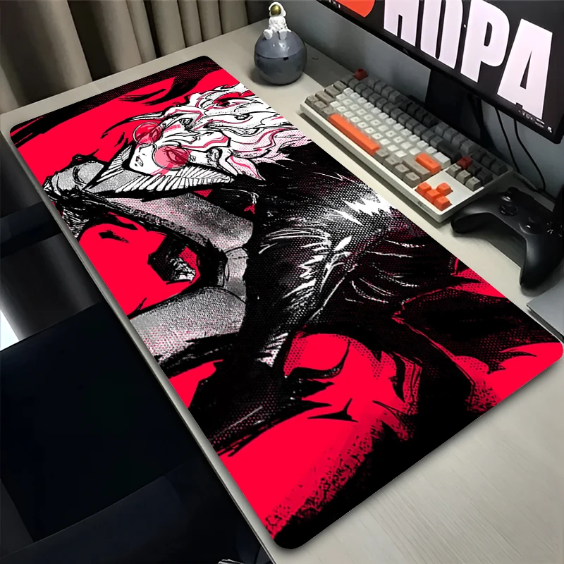 Cool Anime Mouse Pad Notbook PC Gamer Keyboard Pad Rubber Carpet NonSlip Office Computer Desk Mat D-dandadan Extended MousePad