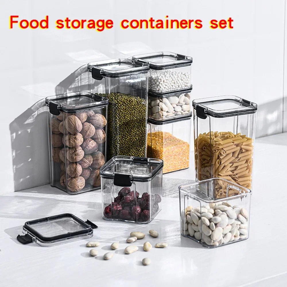 

Food Storage Containers Kitchen Storage Organization Box Jars Ducts for Kitchen Food Storage Box Lid Gift