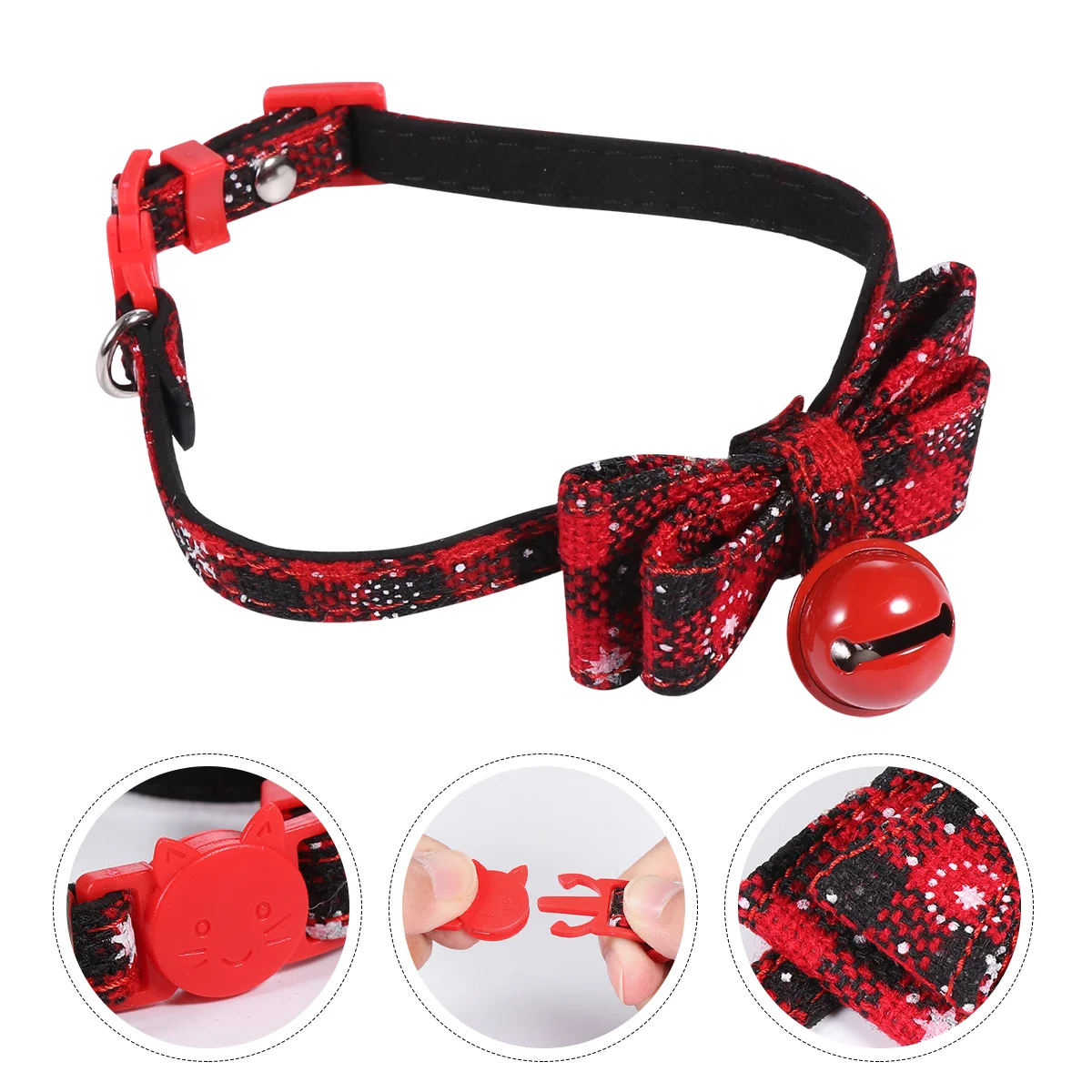 Seasonal Kitten Bow Belt Pet Xmas Accessories Cat and Dog Collar Christmas for Puppy