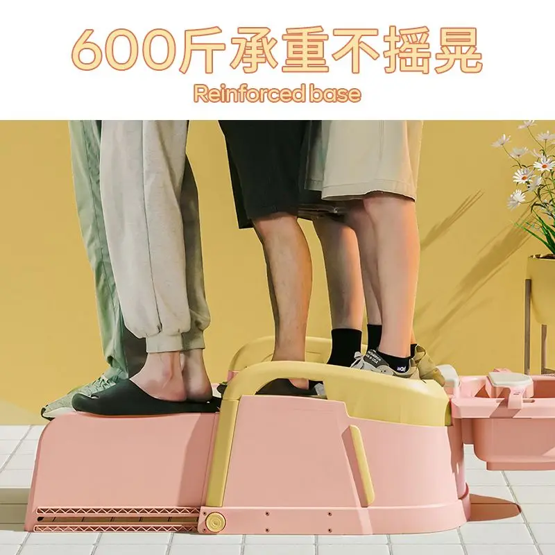 Hair Washing Lounge Chair  Foldable Adult Hair Washing Bed  Household Adult Hair Washing Chair Basin Bathroom Chairs & Stools