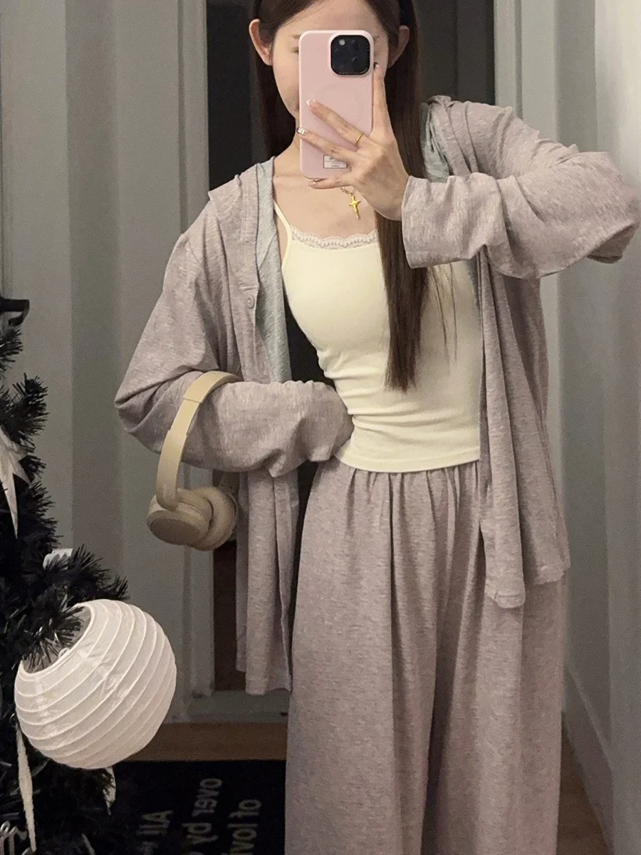 

Women's Modal Sleepwear Short Pants Long Sleeves Thin Home Clothes Set Spring Autumn Comfortable Breathable Soft Fabric