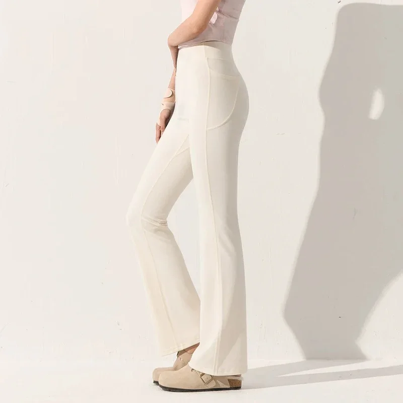Hochgeschnittene Yoga-Hose für Damen, Mikro-Stretch, Fitness, Gym, Laufen, Po-Formend, Hüftliftend, Schlankmachende Leggings – Detail 7