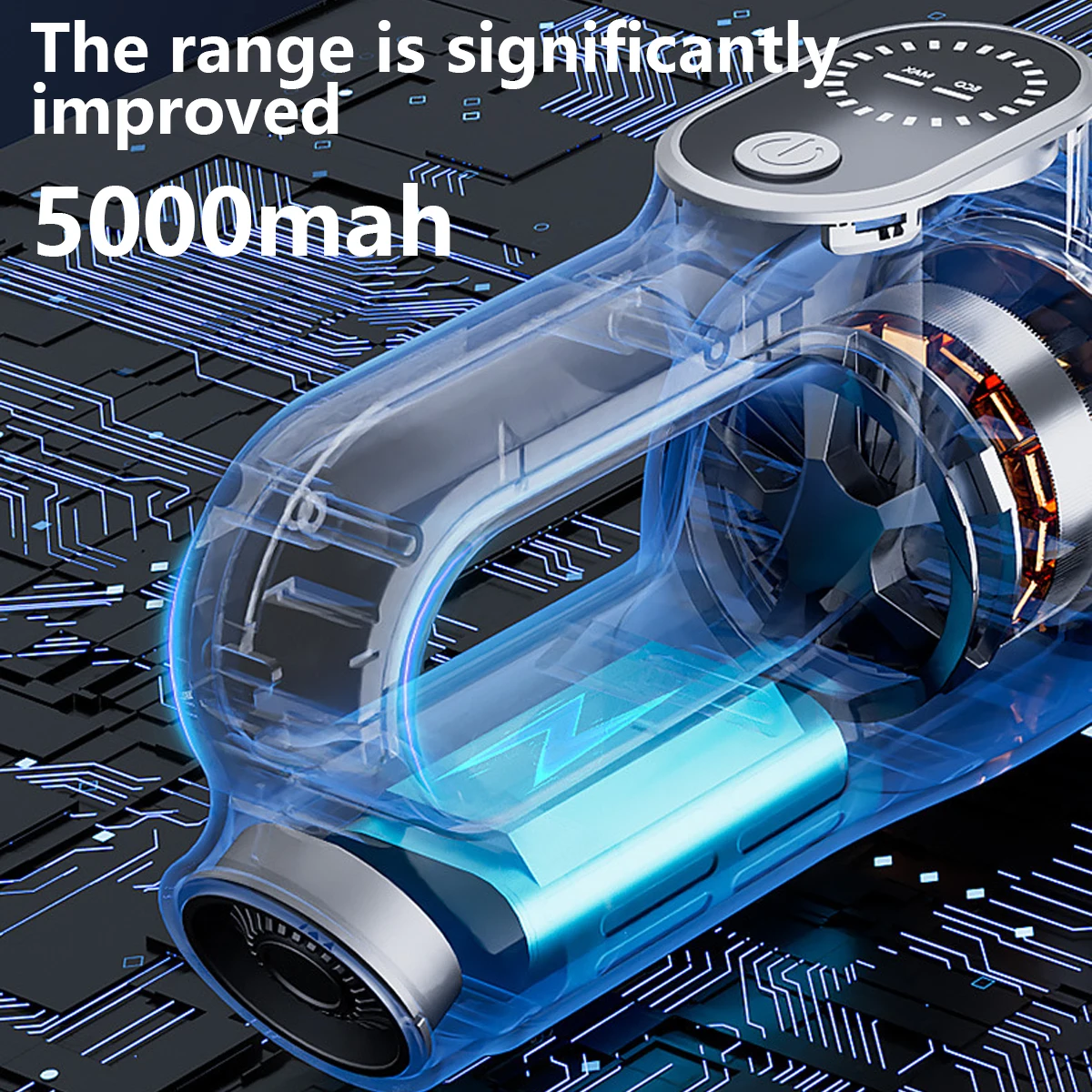 インテリジェントブラシレス掃除機、2段階TYPE-C充電式、車内外でダスト・灰の除去に。