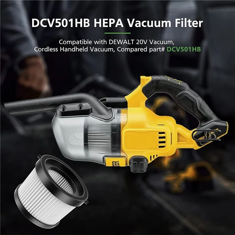 EAS 4 шт. HEPA-фильтры для DEWALT DCV501LN/DCV501HB, запасные части для пылесоса, моющийся фильтр для бытовой уборки