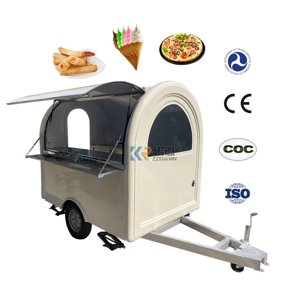 

High Quality Food Trailer Cart Mobile Snack Vending Trailer CE Certified Food Truck for Sale