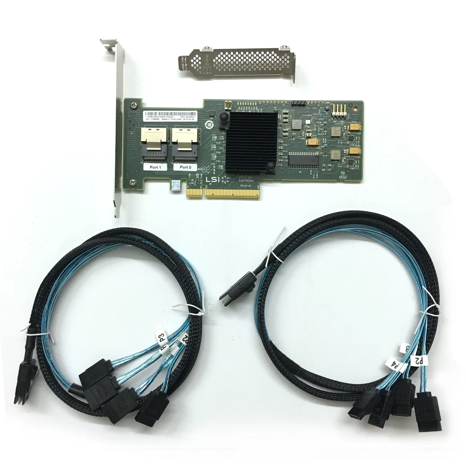

IBM ServeRaid M1015 46M0861 LSI SAS9220-8i RAID + SAS SFF-8087 to 4x SATA Cable