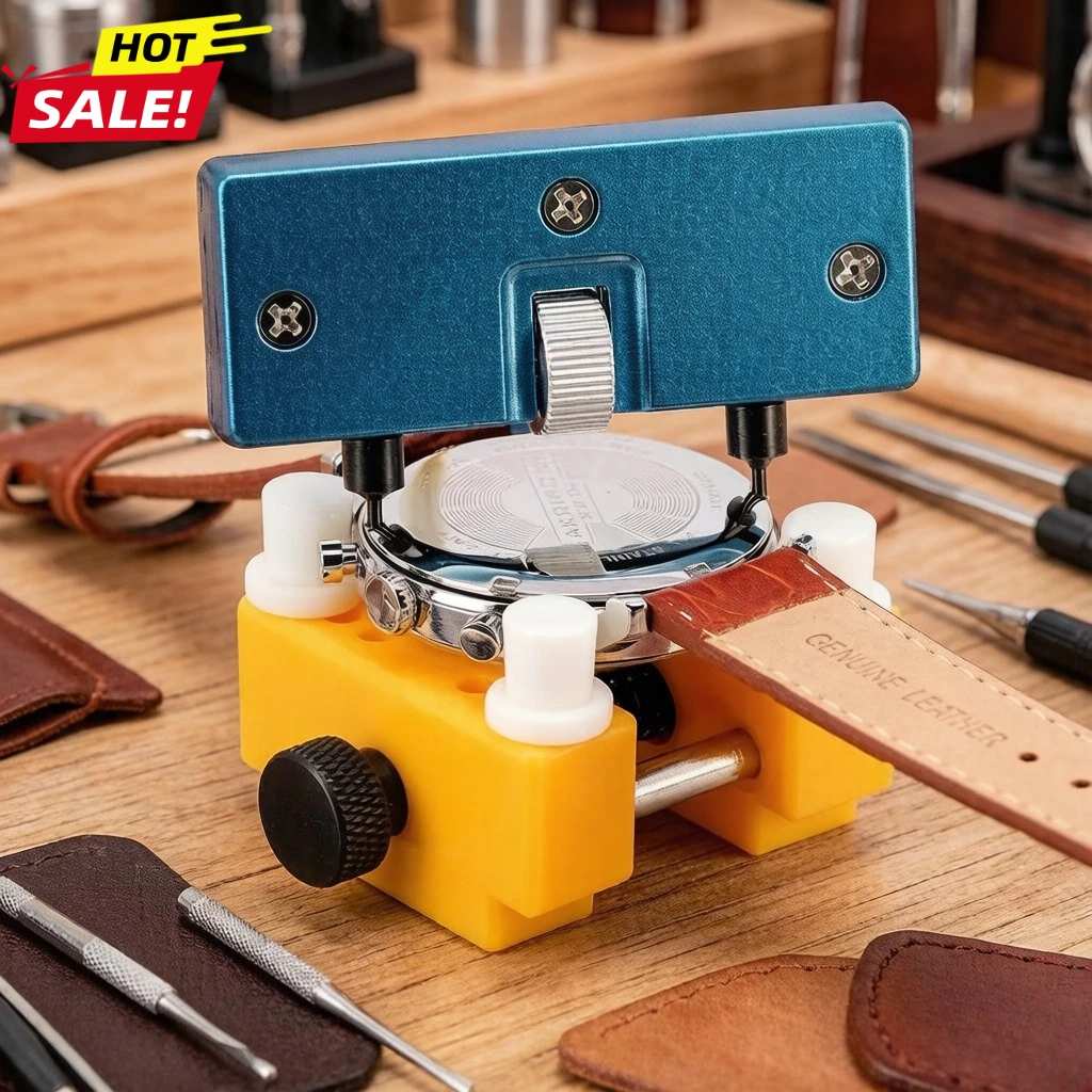 1 Set Watch Battery Replacement Tool Kit, Watch Back Case Remover And Watch Opener Repair Kit Tool Adjuste
