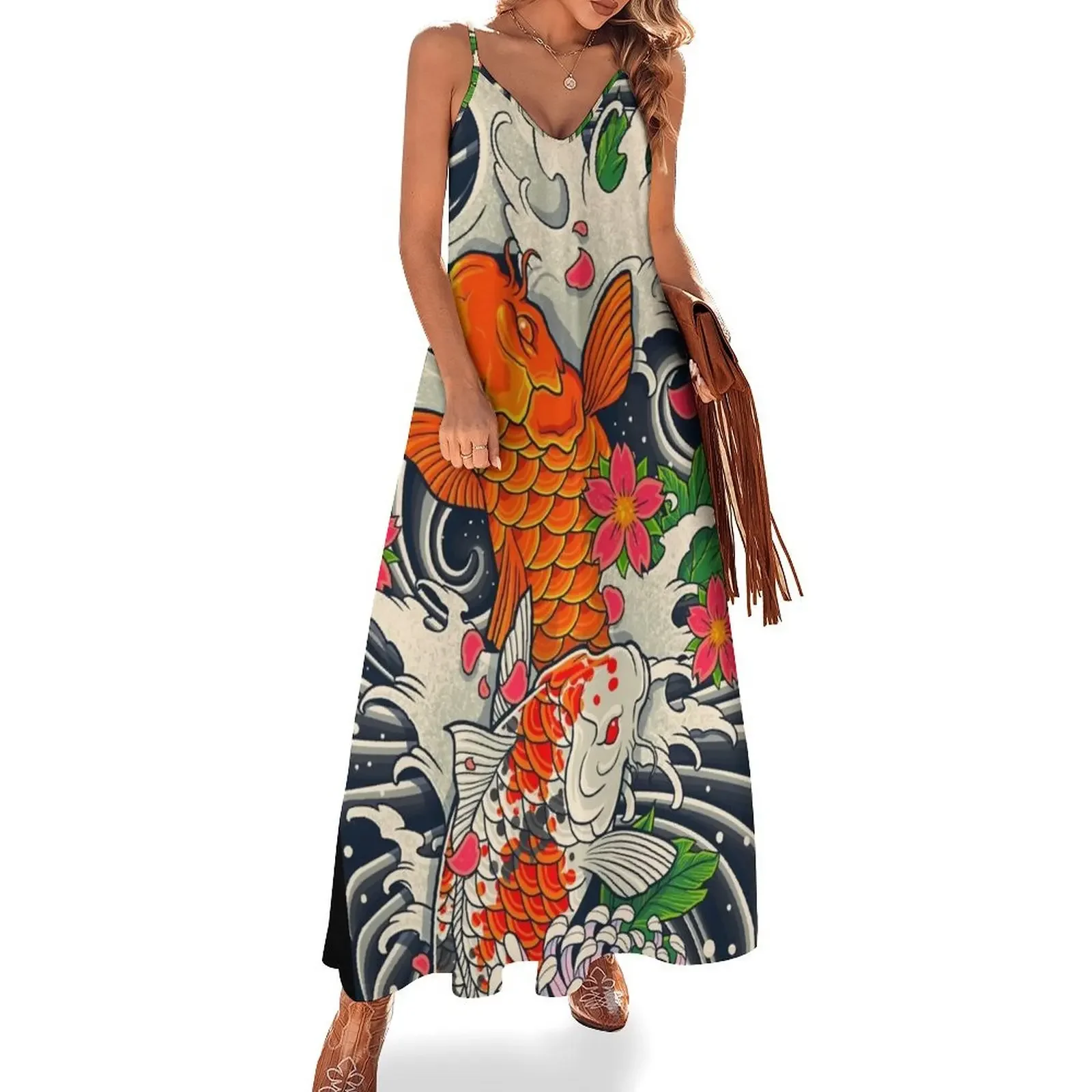

Koi Fish Pond Sleeveless Dress dresses for special events summer dress woman 2025 trendy bandage dress evening woman