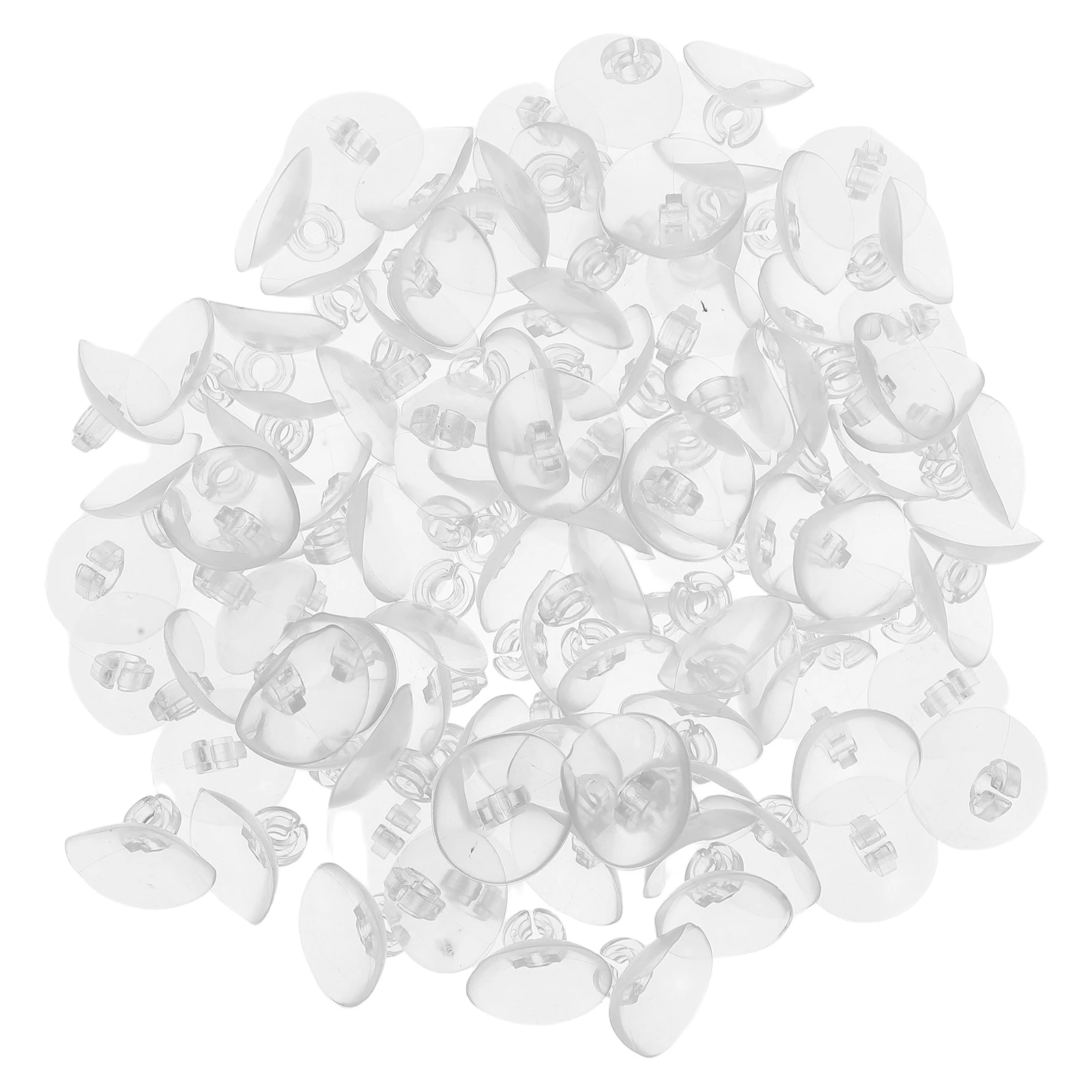 

100Pcs Suction Cup Hooks Clear Mini Plastic Strong Grip for Christmas Light Clips Outdoor Window Glass Hangers