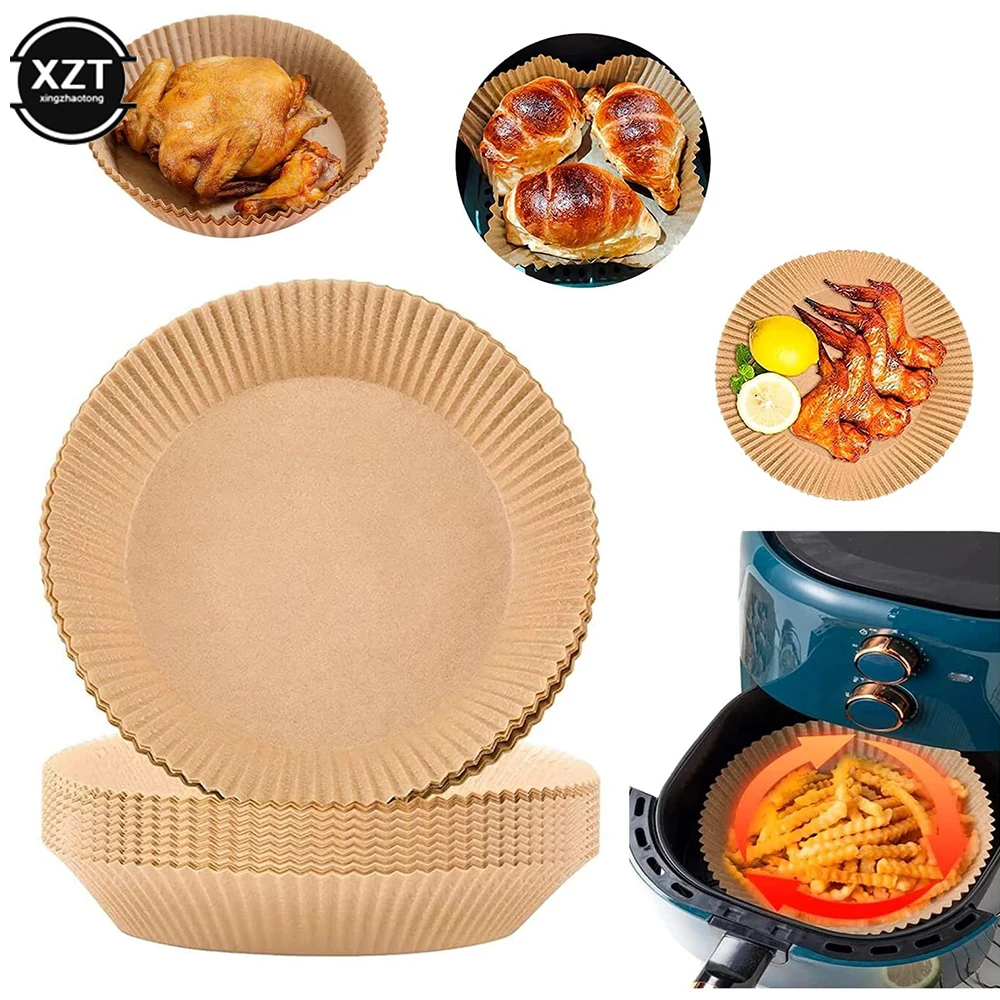 Disposable Food Grade Oven Special Silicone Oil Paper Air Fryer for Baking Frying Oils Absorption Tray Household Products