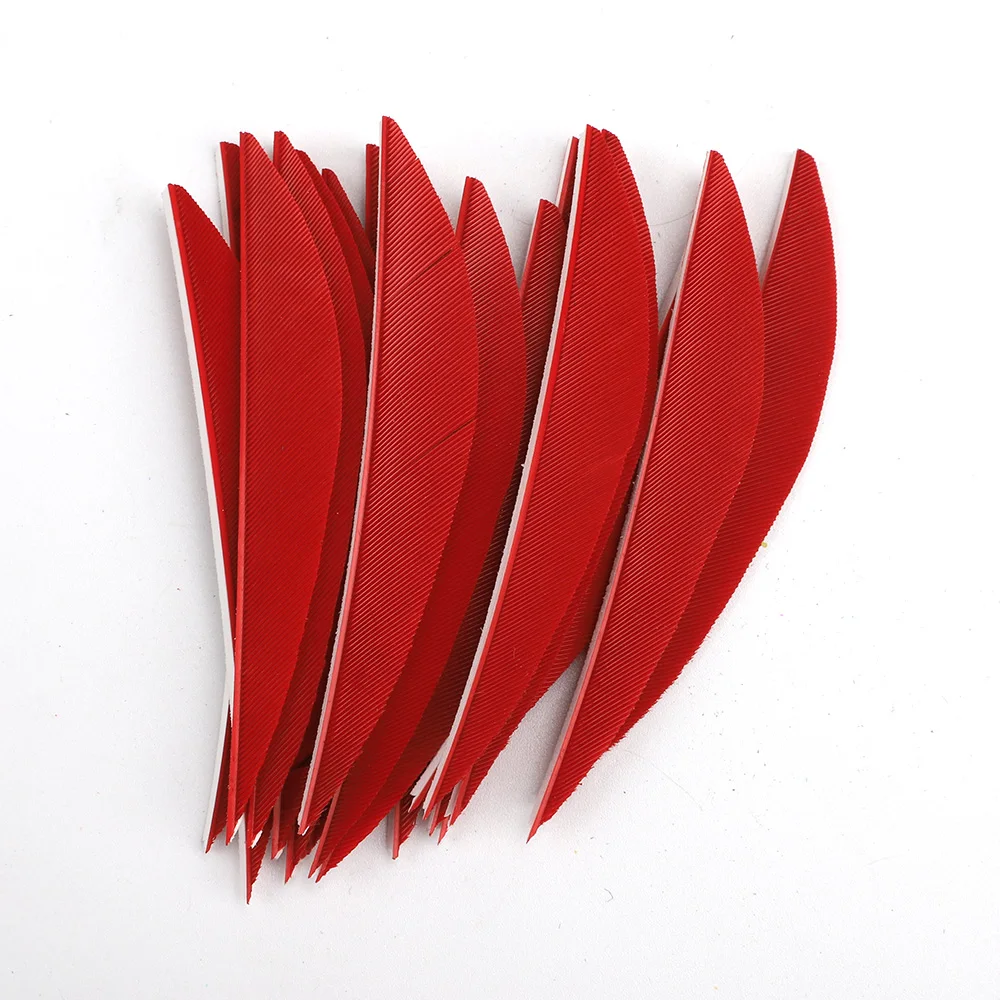 50pcs  3inch Banana Turkey Feather Arrow Feathers Real Natural feather  Archery Fletching  Arrow  Shaft DIY Fletches Vanes