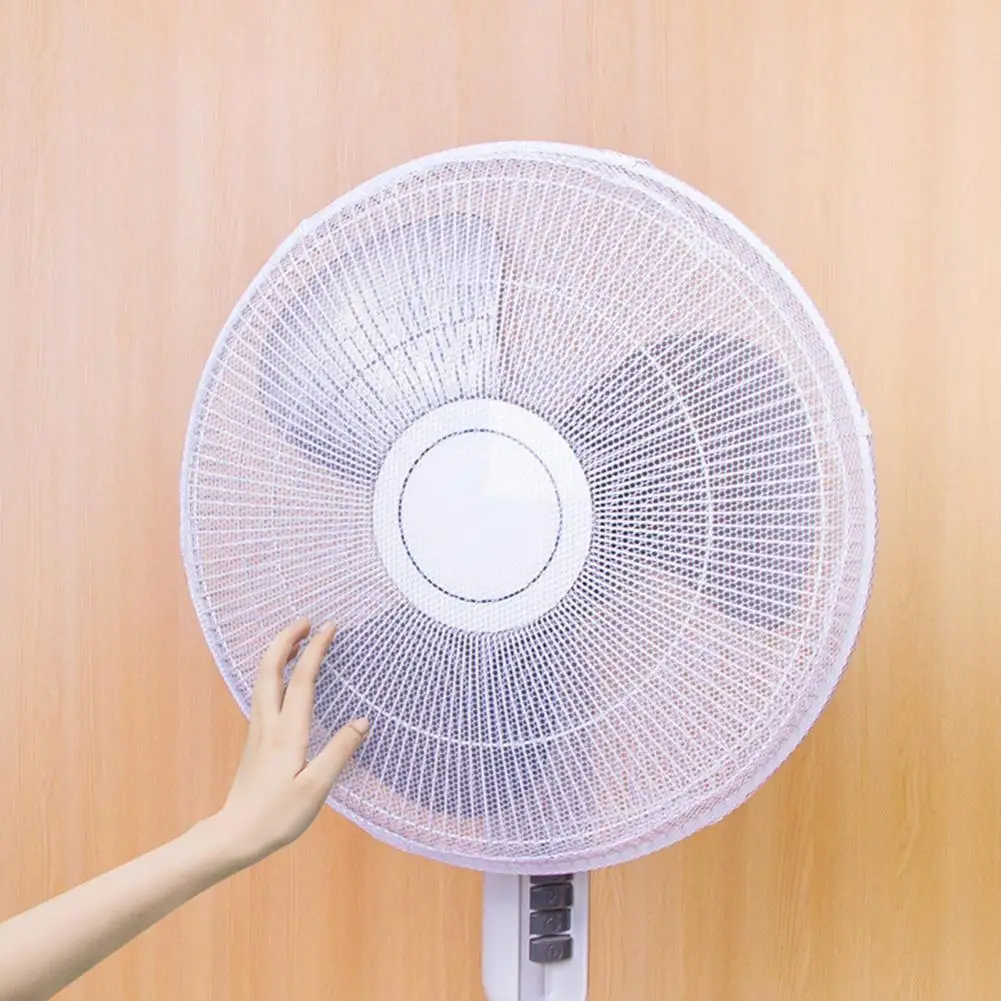 Durable Fan Protection Cover Foldable Fan Cover Front Back Wrapped Anti-pinch Hand Thick Mesh Finger Protector Fan Guard