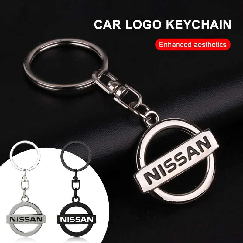 1 Uds llavero de coche emblema de coche regalo con llavero accesorios de automóvil para Nissan Nismo Qashqai j11 j10 Juke X Trail t32 Tiida Leaf