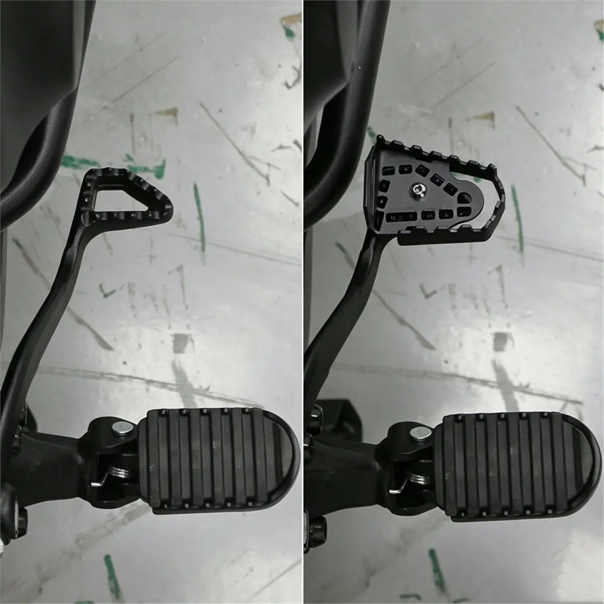 a23z-703f用リアブレーキペダル延長拡大レバーエクステンダー滑り止めフットパッドバイクアクセサリー