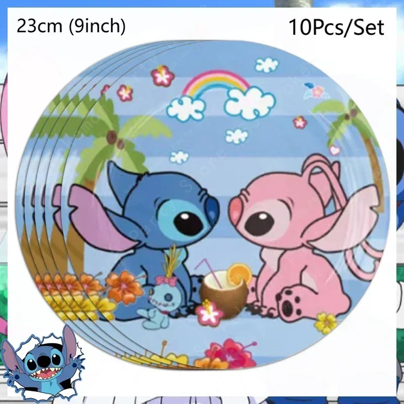Disney Lilo en Stitch Verjaardagsfeestje Decoratie Wegwerpservies Snoepzak Tafelkleed Papieren beker Bord Servetbenodigdheden Kit