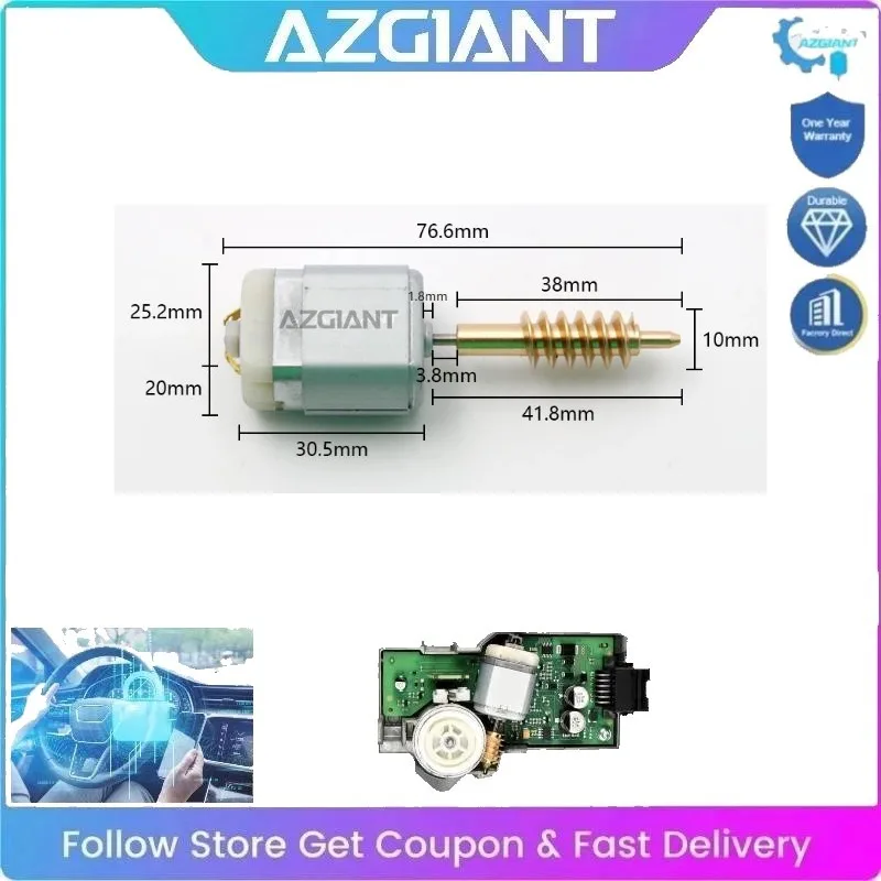 AZGIANT Car Steering Lock Actuator Motor High Power Quiet Operation Auto Accessories for 2006-2012 Toyota Auris MK3