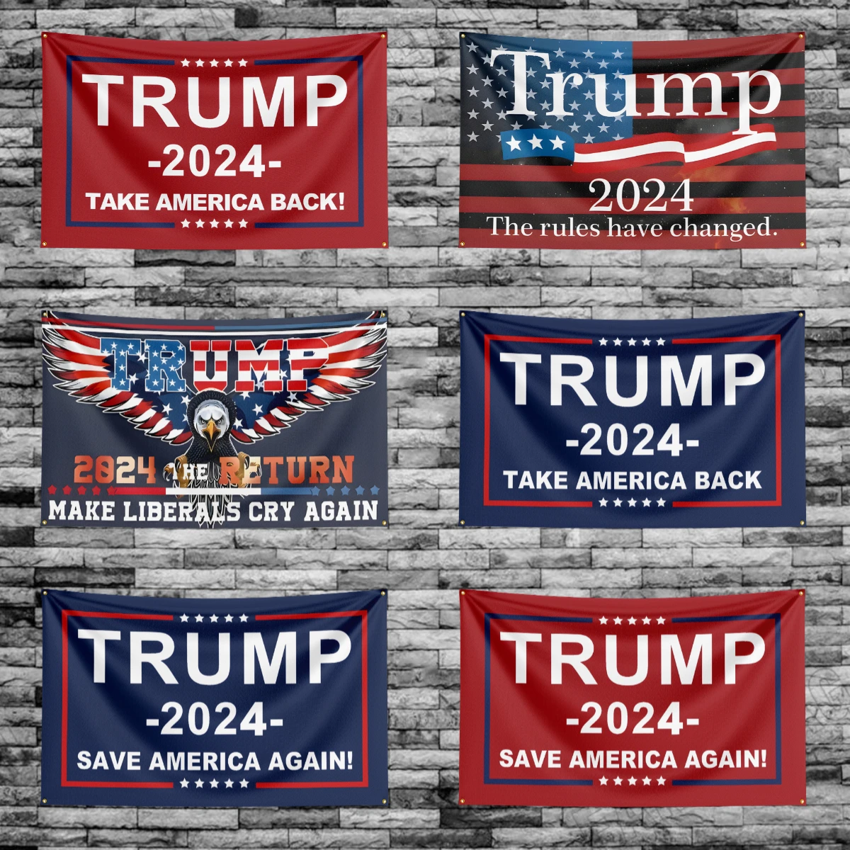 3X5ft Trump 2024 Flag Take America Back Still Fighting Make America Great Again Trump Never Surrender Flag Room Decor Home