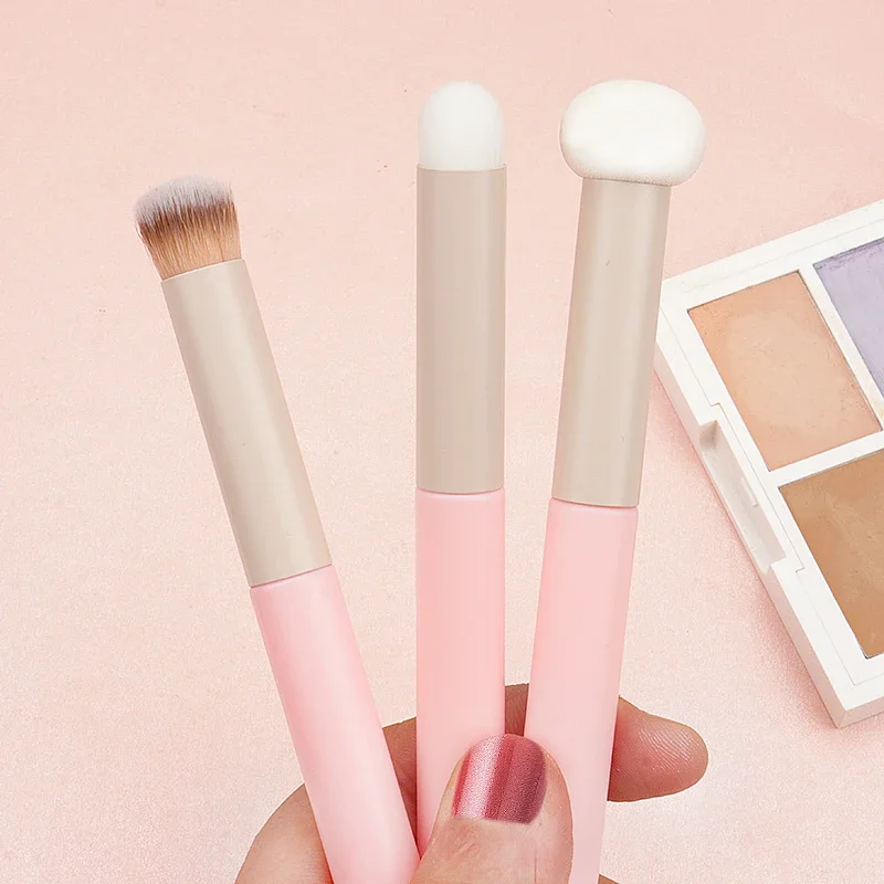 Spons Concealer Make-up Kwasten Lippenstift Lippenborstel Zacht Poederdons Nat Droog Gebruik Gezicht Contouren Mengen Make-up Borstel Gereedschap