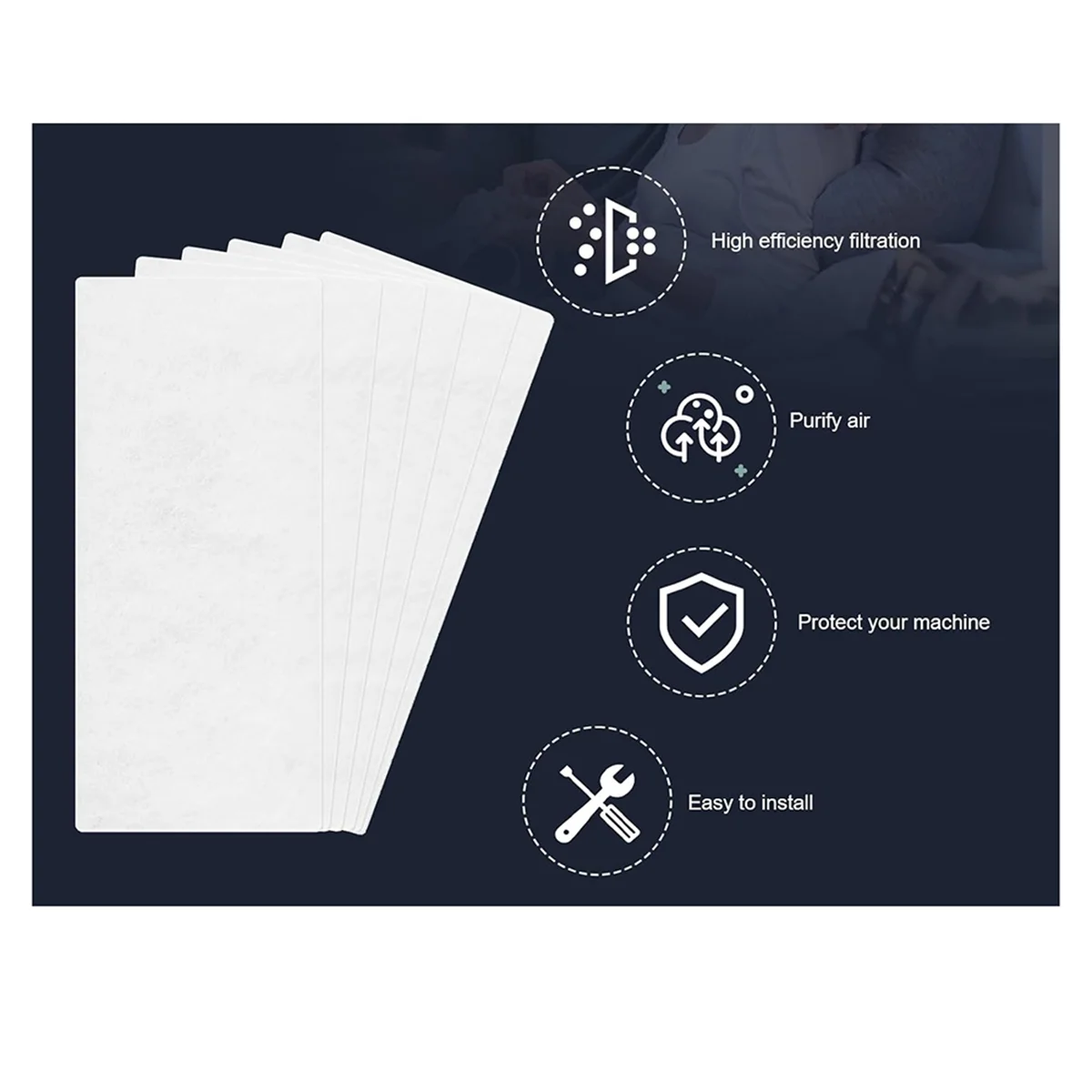 Paquete de 40 filtros de repuesto para la serie Airsense 11 Supplies, filtro desechable ultrafino para máquina CPAP