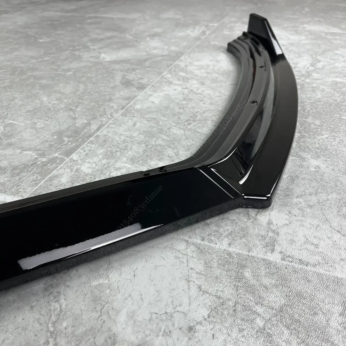 Front Bumper Splitter Lip 3Pcs for VW Polo MK5 6R Standard Pre‑Facelift 2010 2011 2012 2013 Tuning Body Kit Gloss Black UV Coat