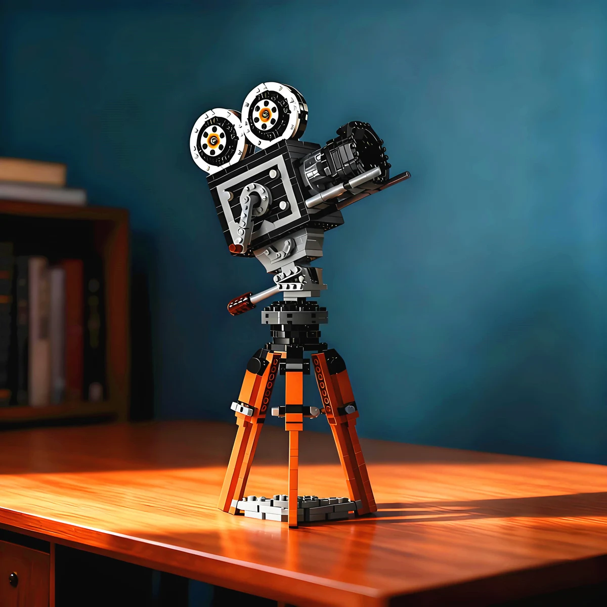 MOC-CineCamera Retro Movies Film Party Mini Gift Classic Creative Camera Strip Tribute Model Party Display Toy