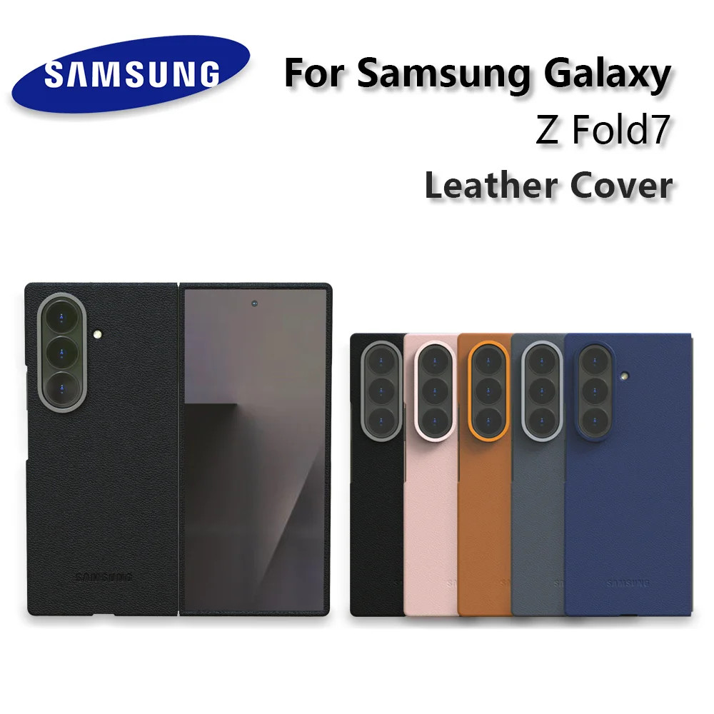 Original für Samsung Galaxy Z Fold 7 Hülle Luxus-Leder-Handyhülle Stoßfeste Schutzhülle ZFold7