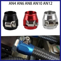 AN4 AN6 AN8 AN10 AN12 3 Colors Car Fuel Hose Clamp Finishers Radiator Modified Fuel Pipe Clip Oil Water Tube