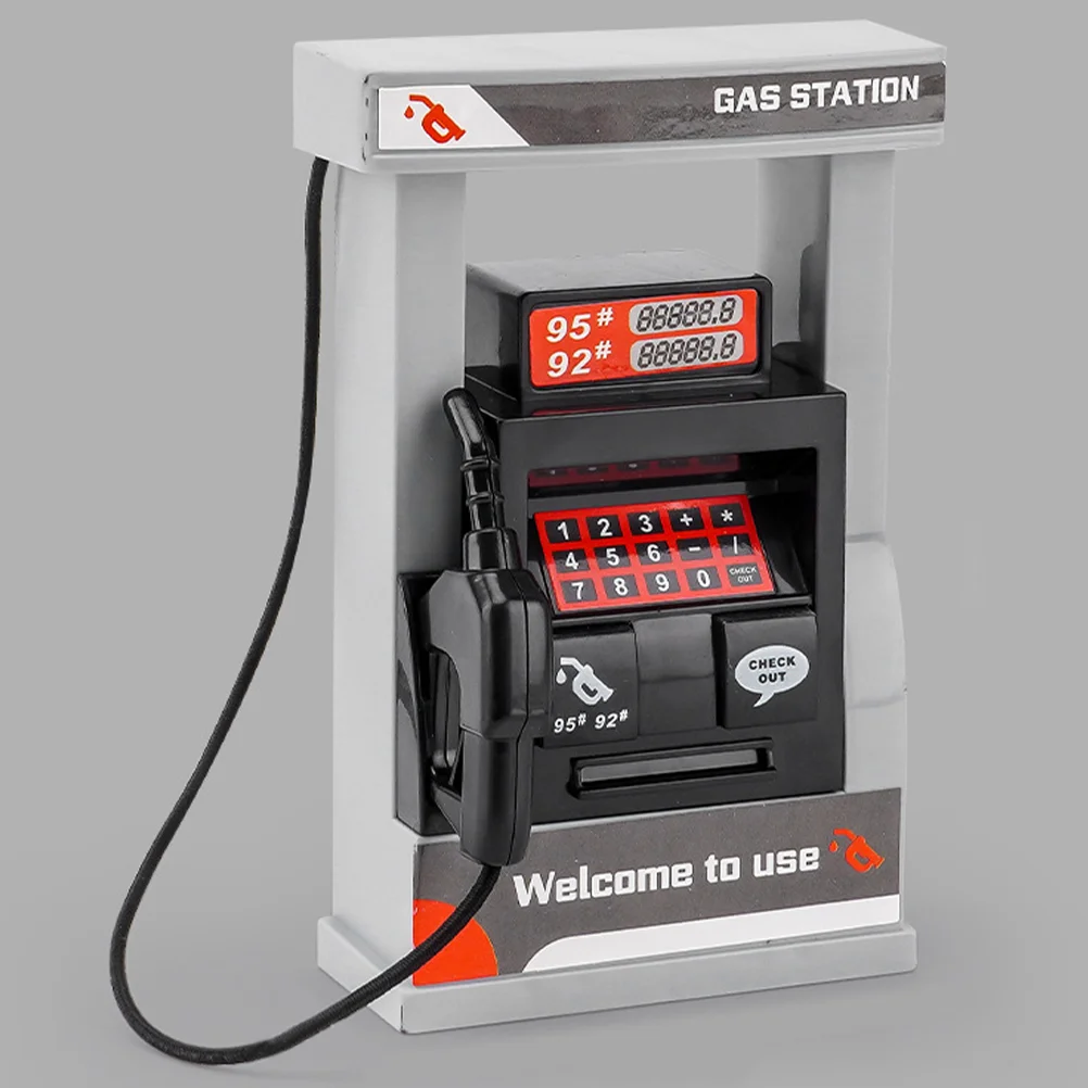 

of Gas Station Model Toy DIY Bus Gas Station Model Gas Station Mini Roadblocks Recognition Toy