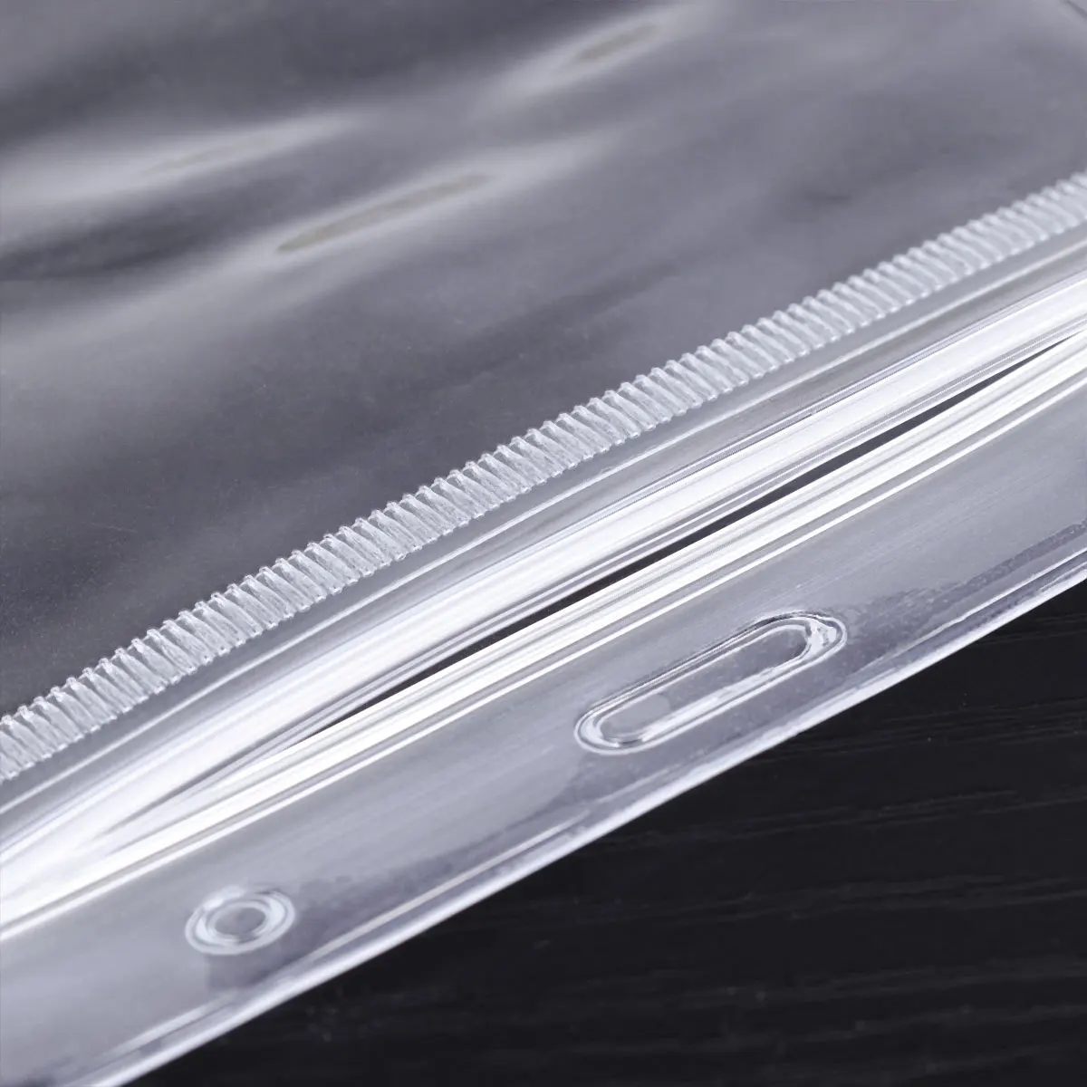 

100Pcs Waterproof PVC Id Badge Holder Transparent Plastic Holder for Travel Office School Needed