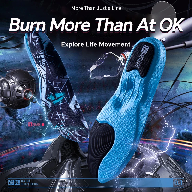 1 Pair New Style EVA Shock Absorption Arch Support Orthopedic Inserts For Sneakers Insoles