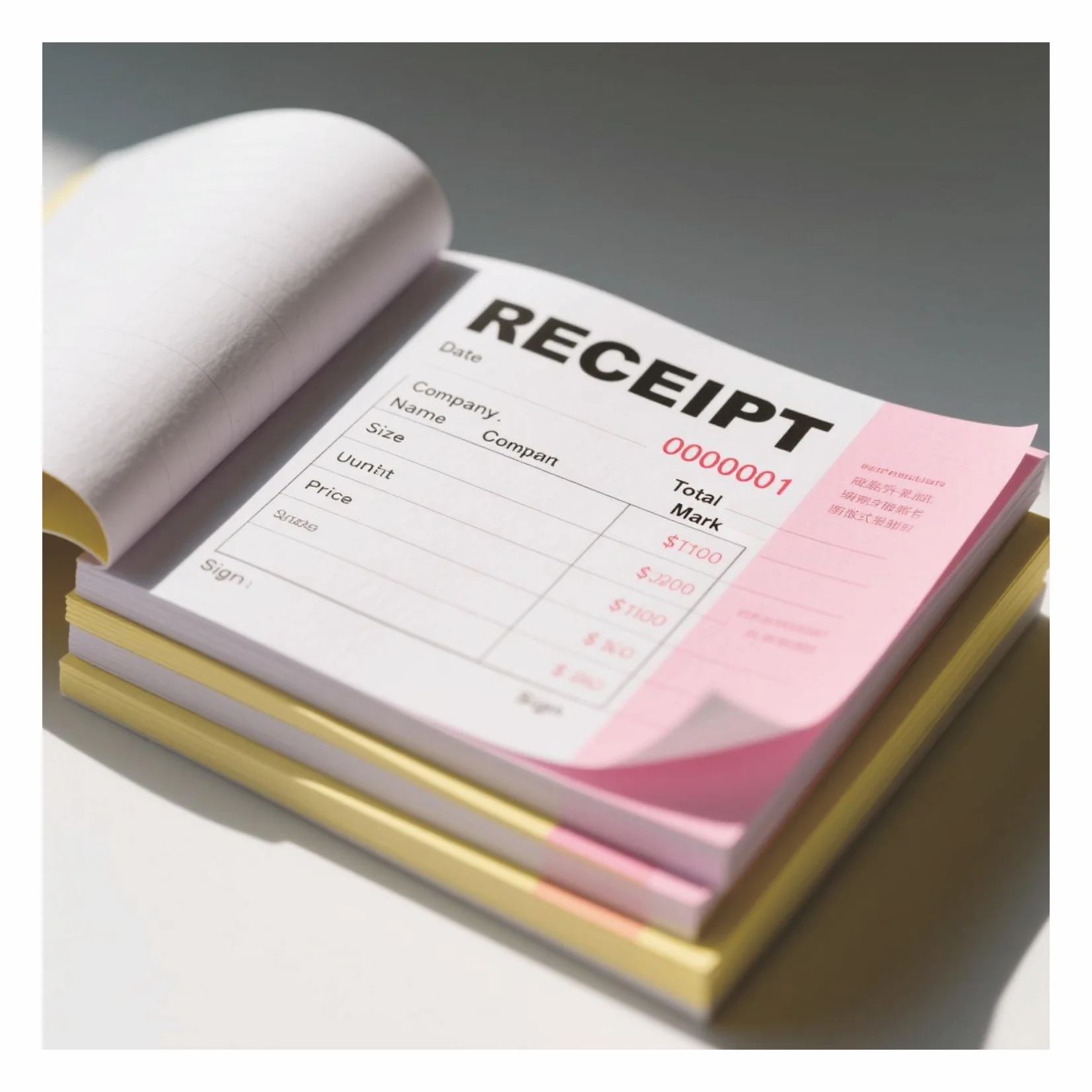Professional Table Printing Services With Carbonless Options