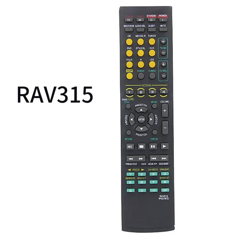 RAV315 Remote Control for YAMAHA Home Audio AV Receiver HTR-6025 HTR-6030 HTR-6050 RX-V361 RX-V361BL RX-V561 YHT-280BL YHT-380BL