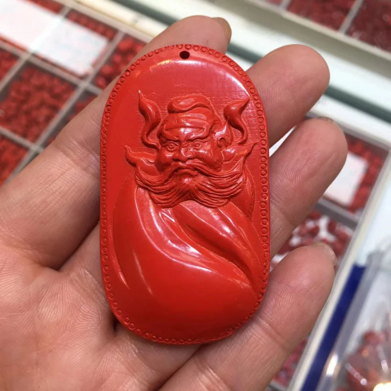 

Источник Фабрика Высокое содержание Киновари Подвеска Guan Gong Zhongkui Подвесное украшение для мужчин и женщин Прямая трансляция Цельная капля