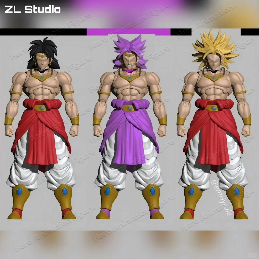 zl-studio-薄型ブロリー古代タイガーアクションフィギュアキット戦士ナイトメア敵7インチアニメドラゴンボールzコレクションホビーモデルおもちゃ