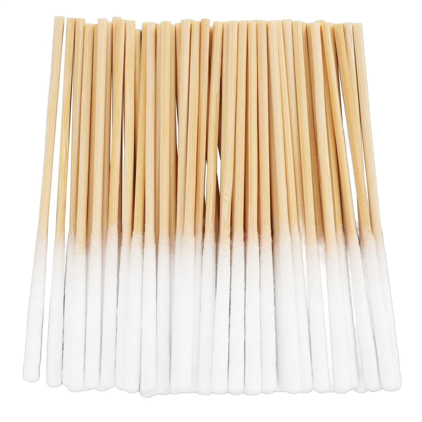 8 سنتيمتر 60 عدد مسحات القطن لينة تلميح مقابض خشبية متعددة الأغراض سميكة القطن يميل تطبيقها للعناية الشخصية والحرف اليدوية #3