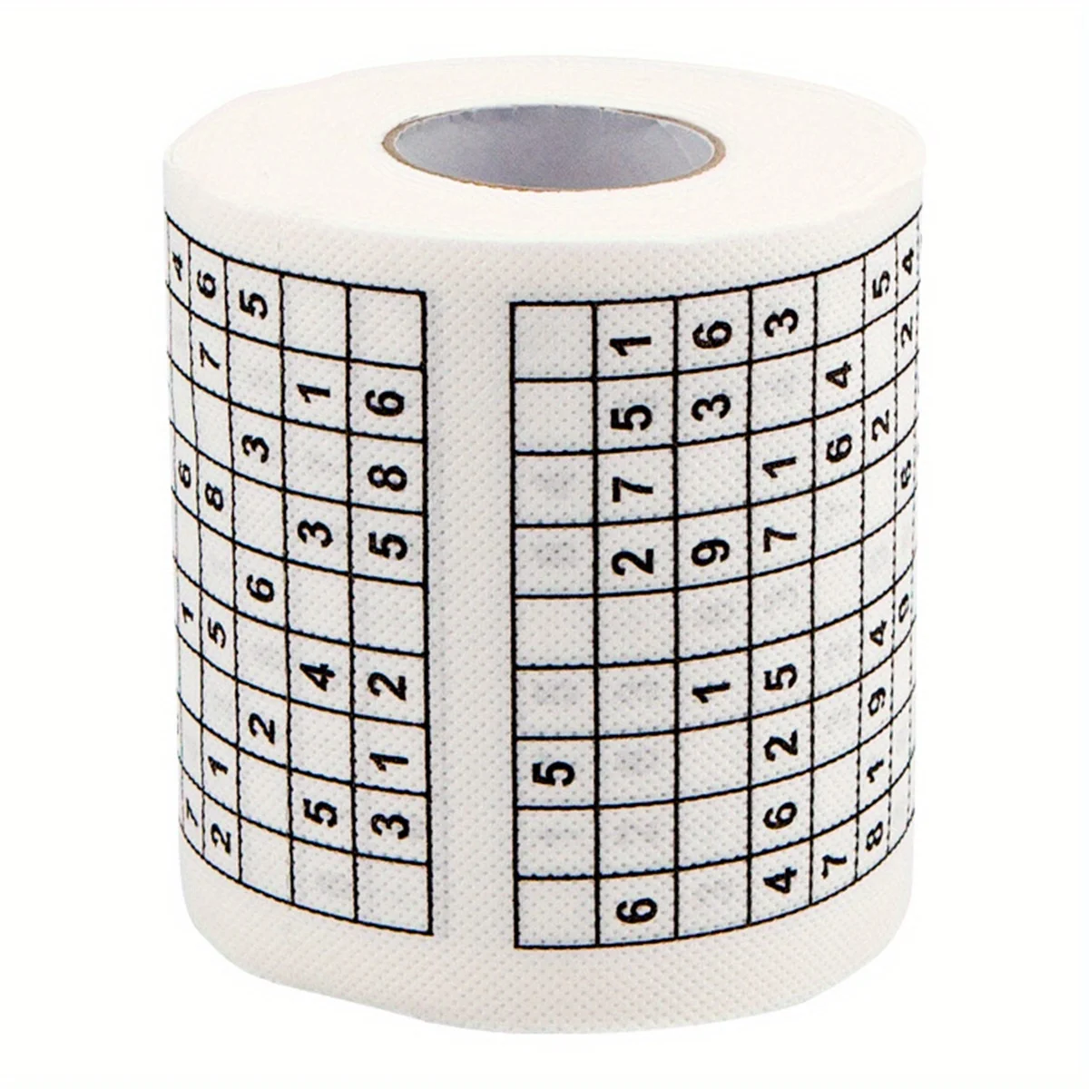 Creative Sudoku Toilet Paper Puzzle Games Roll Paper Jiugongge Math Games Toilet Paper for Party Games, Family Toilet Boredom