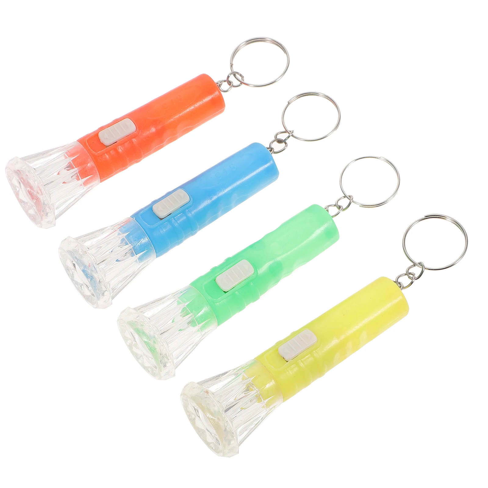 

DECOMELODY 10pcs LED Keychain Lights Rechargeable Mini Flashlight Pendant Tent Light Small Torch for Outdoor Bar Use