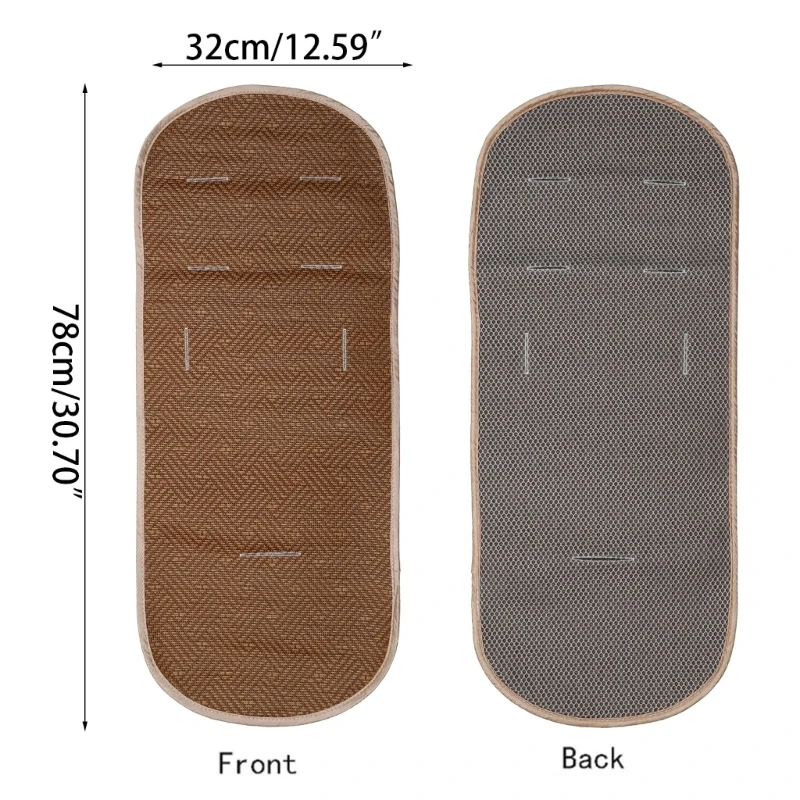 Tapis protection en rotin pour poussette bébé, fournitures d'été pour dormir frais, pour bébé fille garçon, tapis