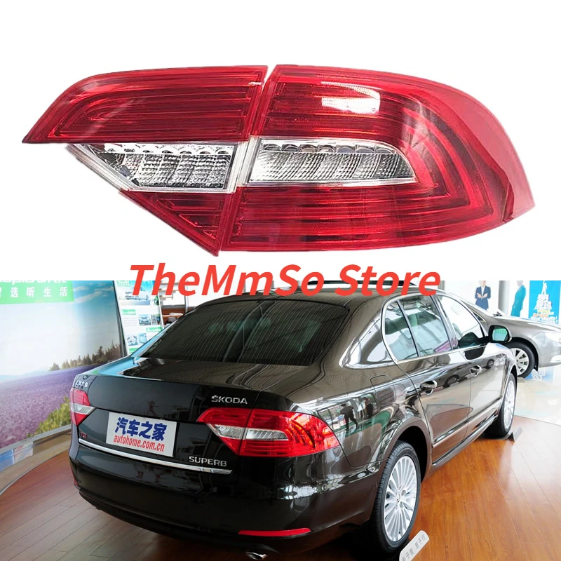 

For Skoda SUPERB 2013 2014 2015 Car Accessories Rear Tail Light Assembly Brake Taillight Stop Lights Parking Lamp