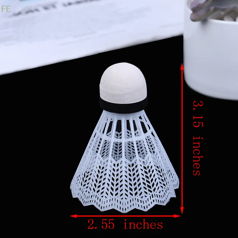 [FE] 12 Pcs White Plastic Badminton Ball Shuttlecocks Sport Training Sport