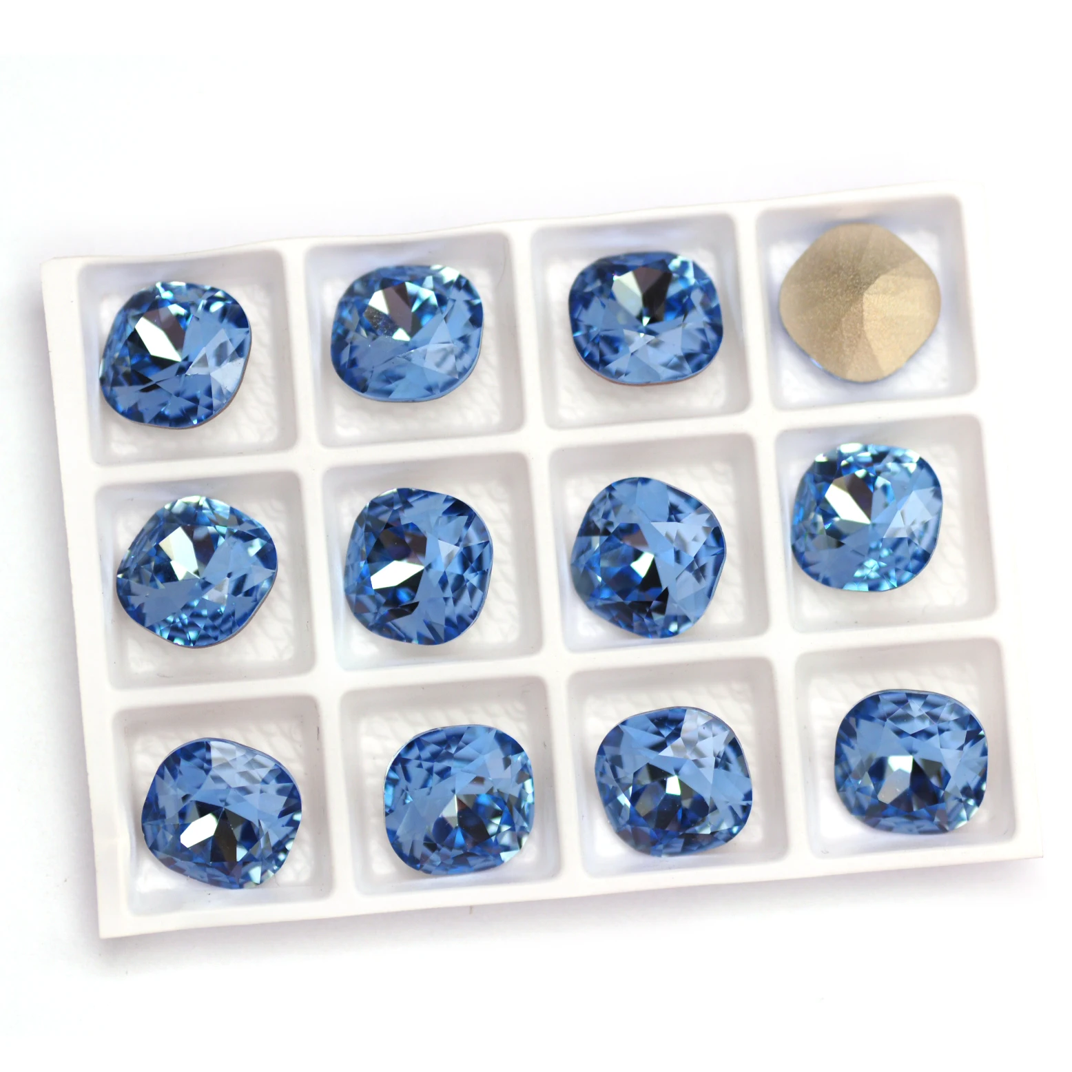 Cushion Cut Fancy Sewing Rhine - Jewelry Making Glasses ulasan dan harga