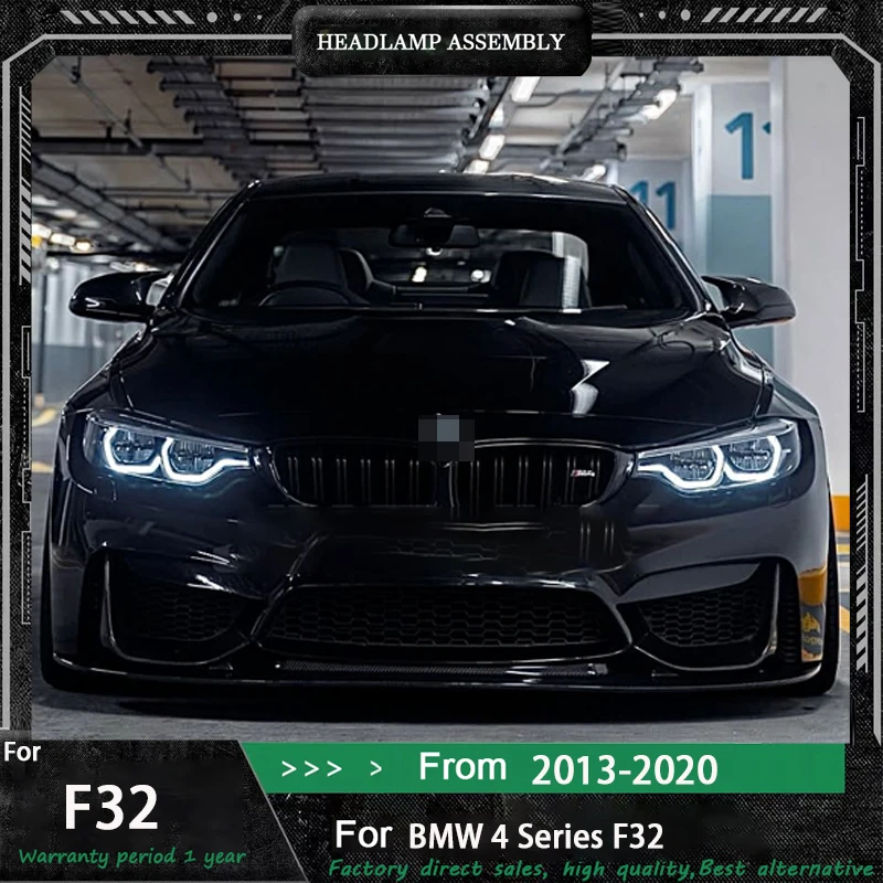 

Автомобильные полностью светодиодные фары в сборе, аксессуары для противотуманных фар для F32 F33 F36 F82 F83 M4 2013-2020 GTS, комплект высоких и низких фар