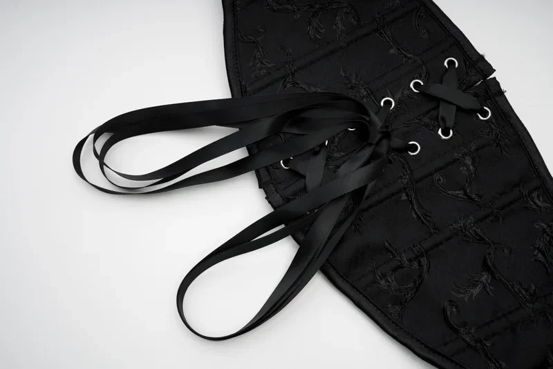 Sexy Bustiers und Korsett für Damen, Gürtel, Schnürung, Kunststoffknochen, Satin, Unterbrust, Taillentrainingskorsett, Unterbrustkorsett – Detail 5