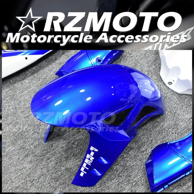 New ABS Motorcycle Bike Whole Fairings Kit Fit for YAMAHA YZF - R1 2012 2013 2014 12 13 14 Bodywork set Blue White