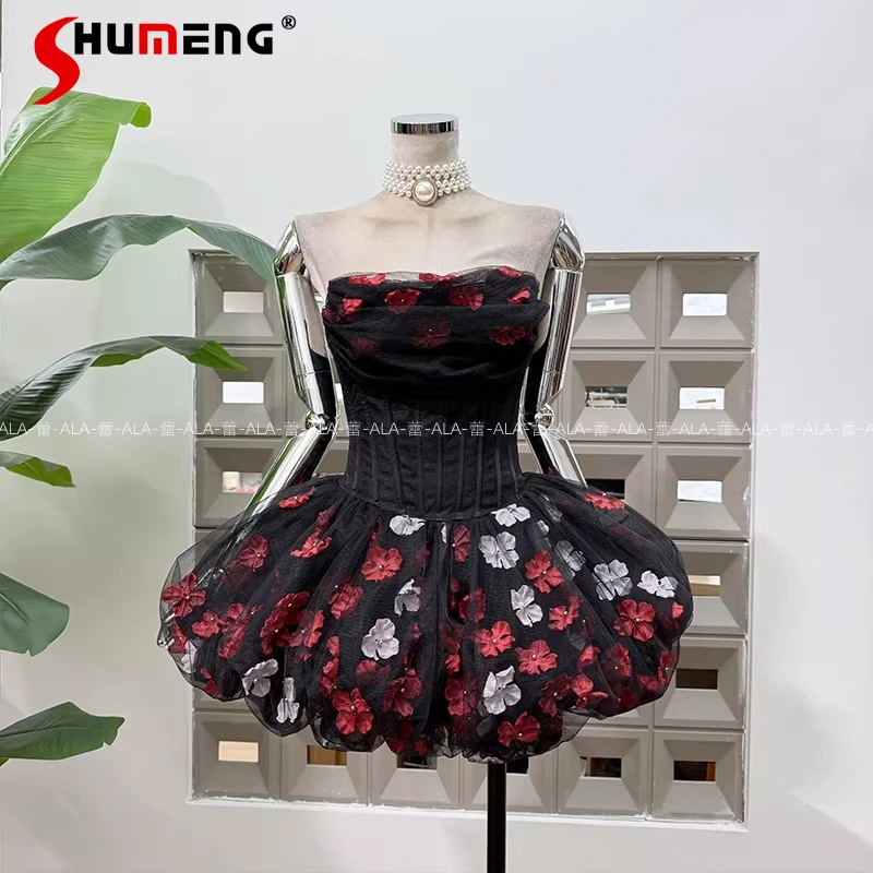 

Женские модные платья Весна 2026: Новинка, Изящные, с цветочным узором, из сетчатой ткани, в стиле колор-блок, милые, без рукавов