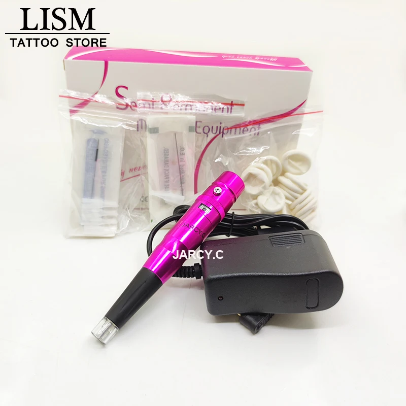 Dermograph Beauty Tattoo Machine Microshading PMU Tattoo Gun Universal Eyebrow Lip Pen Micropigmentation For Permanent Makeup