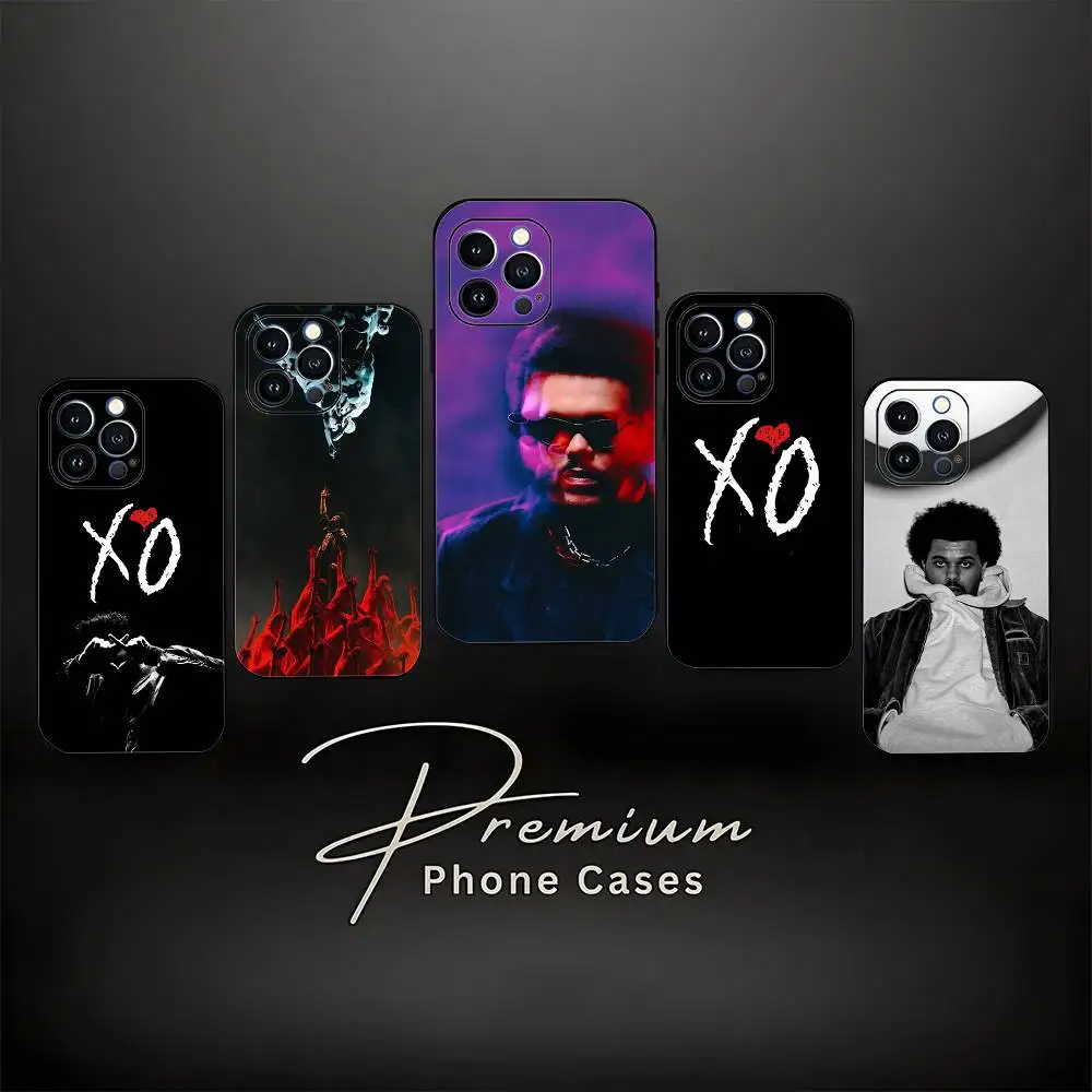 

The W-Weeknd XO Phone Case For iPhone 17,16,15,14,13,12,11 ,Pro Max,XS,X,XR,SE,Mini,8,7,Soft Silicone Black Cover