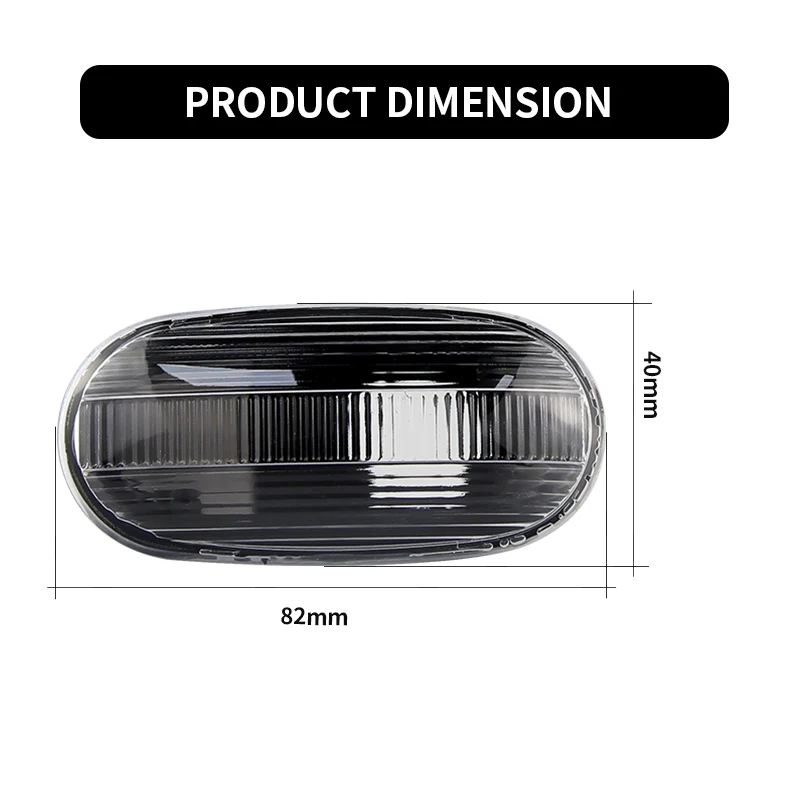 2x Side Marker Turn Signal Lamp Lens Shell No bulb For Mitsubishi Triton L200 2005-2015 Pajero Montero Sport Nativa 08-16