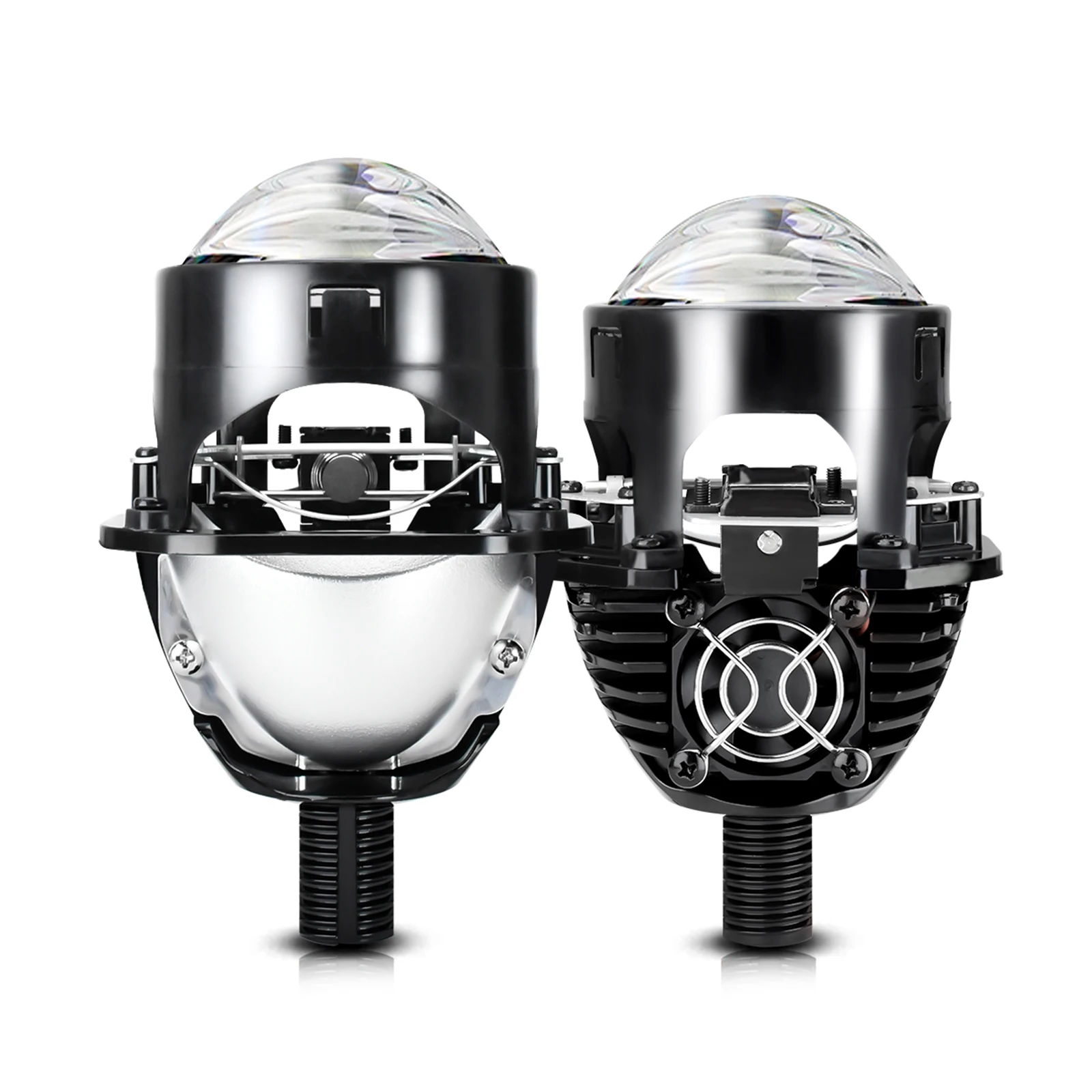 

2.5inch 6000K 8000LM 110W Car Headlight H4 H7 9005 9006 LED Projector Lens Kit 2 Pack IP67 Waterproof 9-16V Glass Aviation